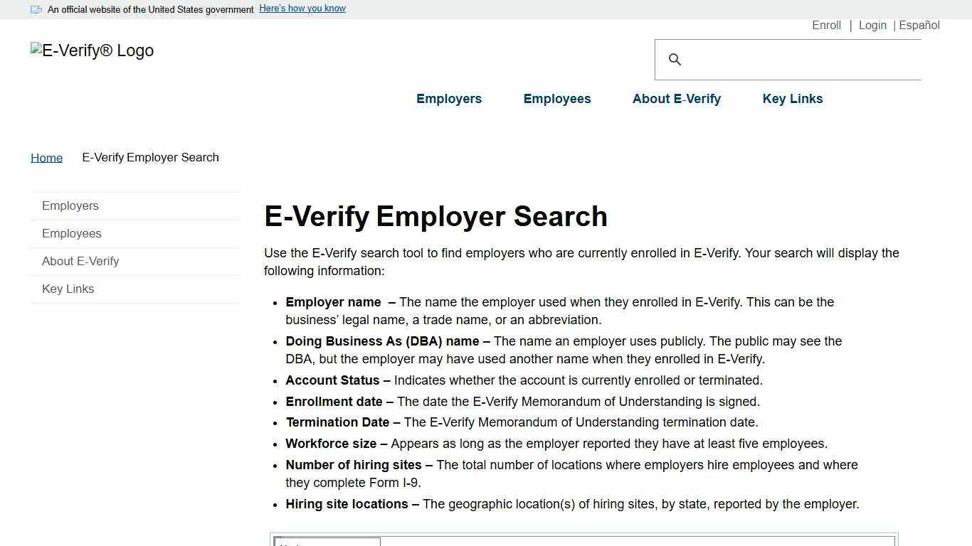 E-Verify Employer Search E-Verify